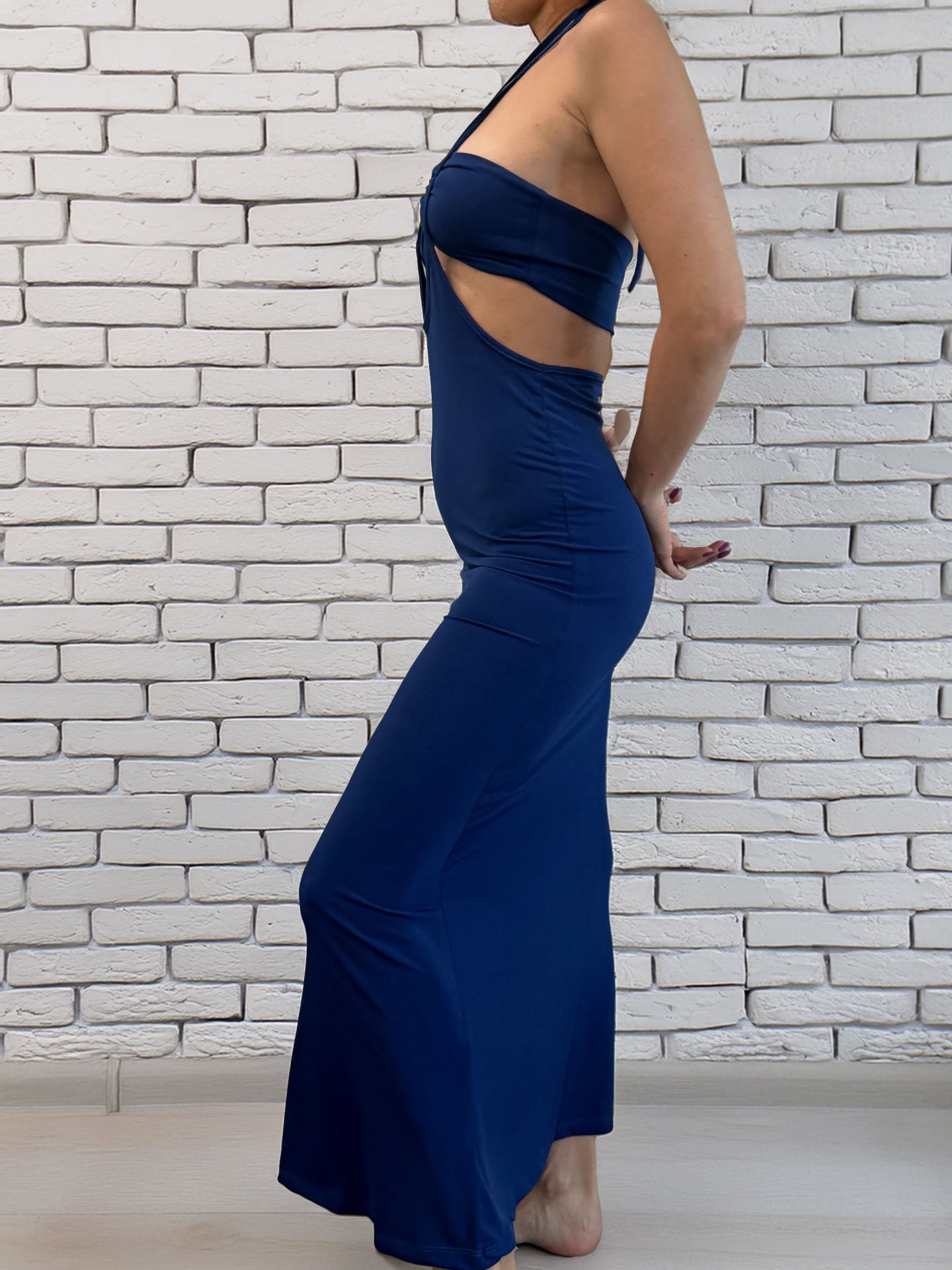 Women's Blue Skirt/Top Set Electric