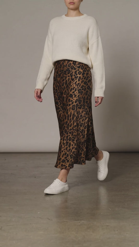 Women's Skirt Long Leopard Print