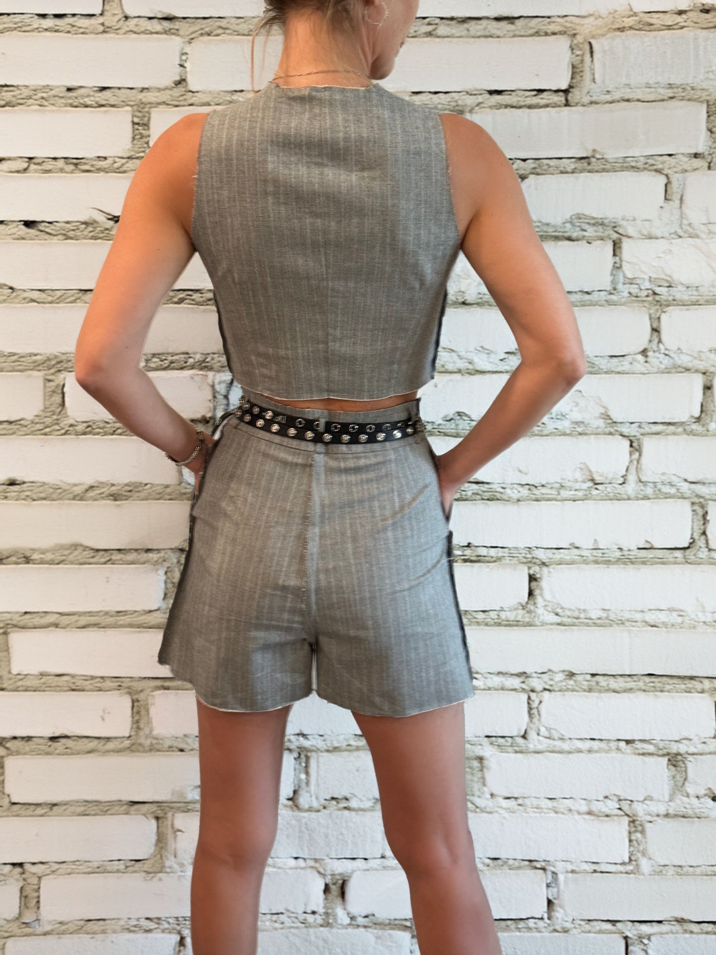 Women's Cut Edge Vest & Short Set