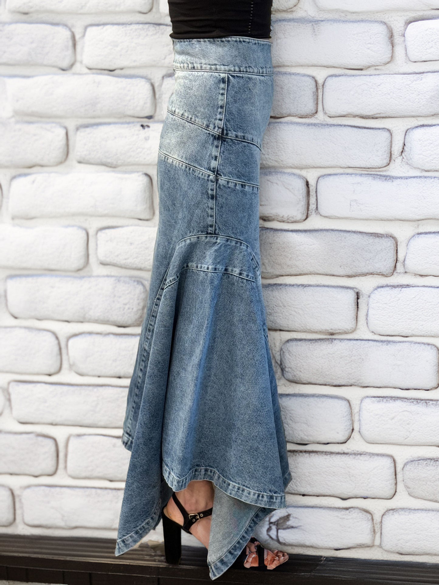 Women's Denim Maxi Skirt
