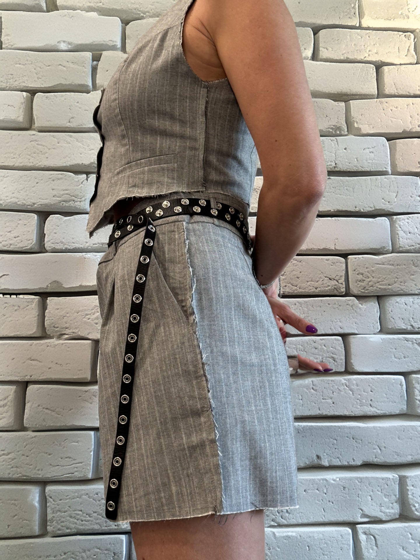 Women's Cut Edge Vest & Short Set