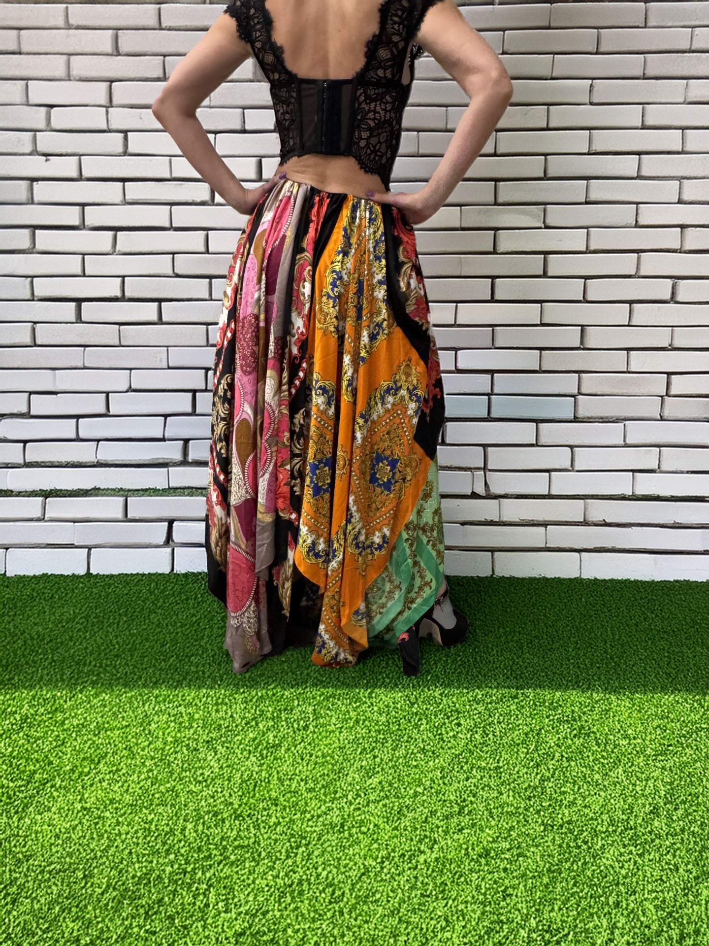 Women's Multi colored Skirt